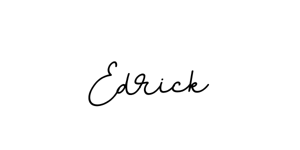 Make a beautiful signature design for name Edrick. With this signature (BallpointsItalic-DORy9) style, you can create a handwritten signature for free. Edrick signature style 11 images and pictures png