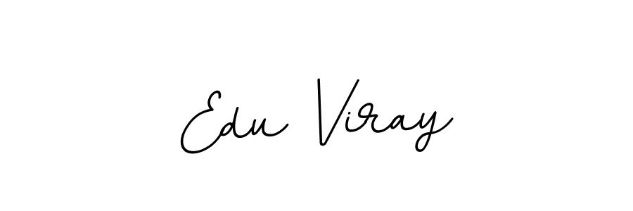 The best way (BallpointsItalic-DORy9) to make a short signature is to pick only two or three words in your name. The name Edu Viray include a total of six letters. For converting this name. Edu Viray signature style 11 images and pictures png