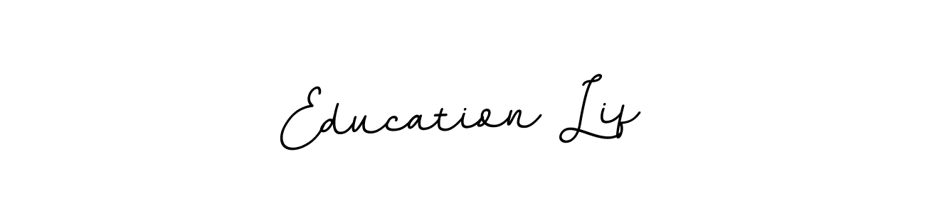 It looks lik you need a new signature style for name Education Lif. Design unique handwritten (BallpointsItalic-DORy9) signature with our free signature maker in just a few clicks. Education Lif signature style 11 images and pictures png