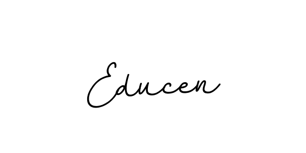 Make a beautiful signature design for name Educen. With this signature (BallpointsItalic-DORy9) style, you can create a handwritten signature for free. Educen signature style 11 images and pictures png