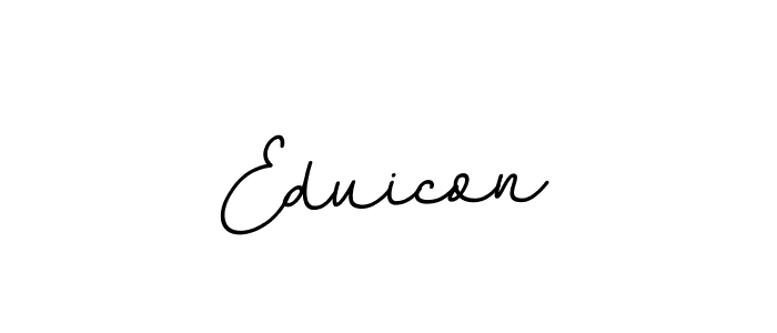 Eduicon stylish signature style. Best Handwritten Sign (BallpointsItalic-DORy9) for my name. Handwritten Signature Collection Ideas for my name Eduicon. Eduicon signature style 11 images and pictures png