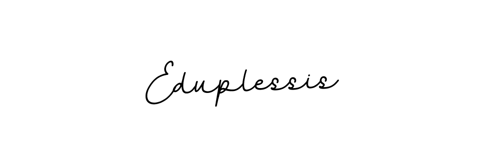 Create a beautiful signature design for name Eduplessis. With this signature (BallpointsItalic-DORy9) fonts, you can make a handwritten signature for free. Eduplessis signature style 11 images and pictures png