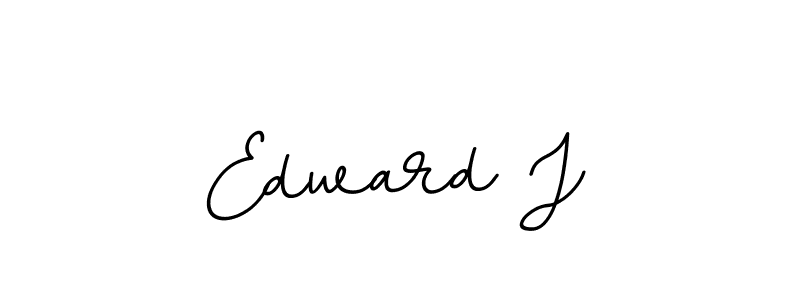 Make a beautiful signature design for name Edward J. With this signature (BallpointsItalic-DORy9) style, you can create a handwritten signature for free. Edward J signature style 11 images and pictures png