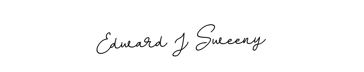 This is the best signature style for the Edward J Sweeny name. Also you like these signature font (BallpointsItalic-DORy9). Mix name signature. Edward J Sweeny signature style 11 images and pictures png