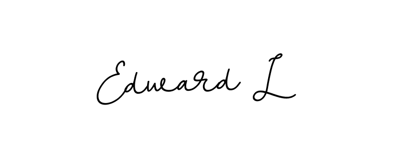 The best way (BallpointsItalic-DORy9) to make a short signature is to pick only two or three words in your name. The name Edward L include a total of six letters. For converting this name. Edward L signature style 11 images and pictures png