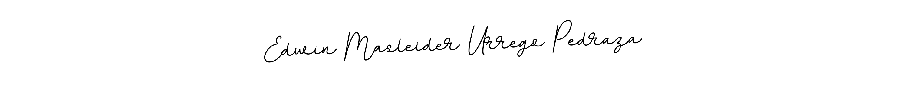 Create a beautiful signature design for name Edwin Masleider Urrego Pedraza. With this signature (BallpointsItalic-DORy9) fonts, you can make a handwritten signature for free. Edwin Masleider Urrego Pedraza signature style 11 images and pictures png