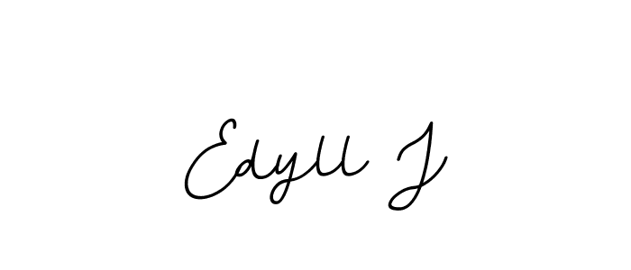 How to Draw Edyll J signature style? BallpointsItalic-DORy9 is a latest design signature styles for name Edyll J. Edyll J signature style 11 images and pictures png