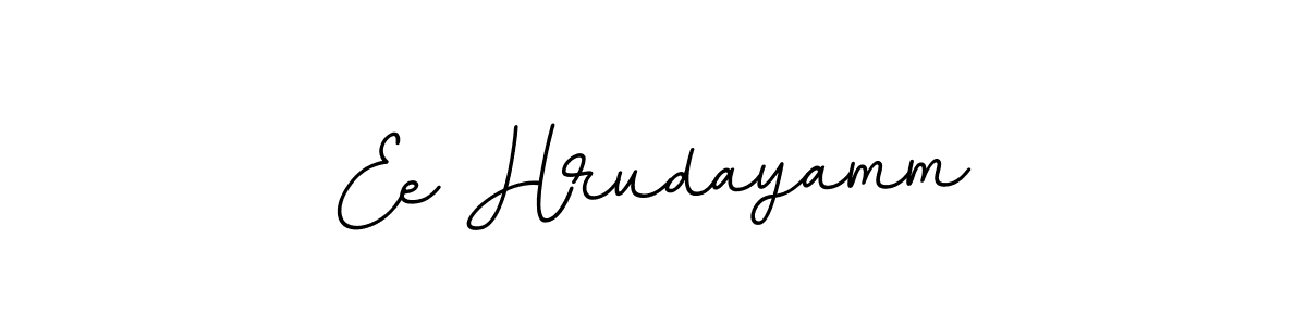 Use a signature maker to create a handwritten signature online. With this signature software, you can design (BallpointsItalic-DORy9) your own signature for name Ee Hrudayamm. Ee Hrudayamm signature style 11 images and pictures png