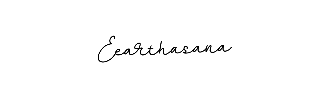 How to make Eearthasana name signature. Use BallpointsItalic-DORy9 style for creating short signs online. This is the latest handwritten sign. Eearthasana signature style 11 images and pictures png