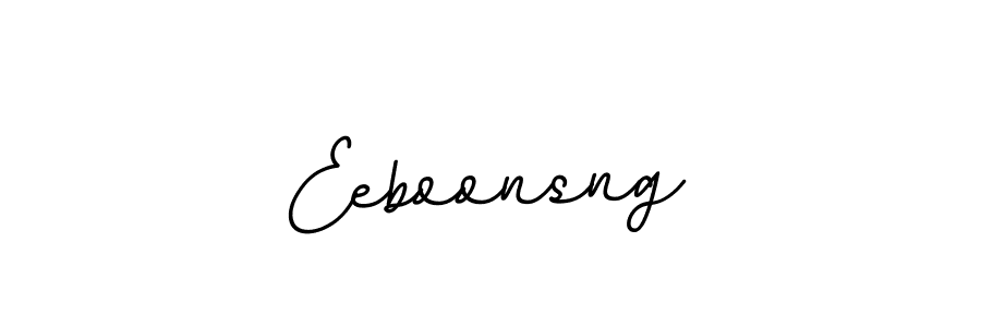 You should practise on your own different ways (BallpointsItalic-DORy9) to write your name (Eeboonsng) in signature. don't let someone else do it for you. Eeboonsng signature style 11 images and pictures png