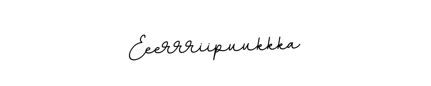 How to make Eeerrriipuukkka name signature. Use BallpointsItalic-DORy9 style for creating short signs online. This is the latest handwritten sign. Eeerrriipuukkka signature style 11 images and pictures png