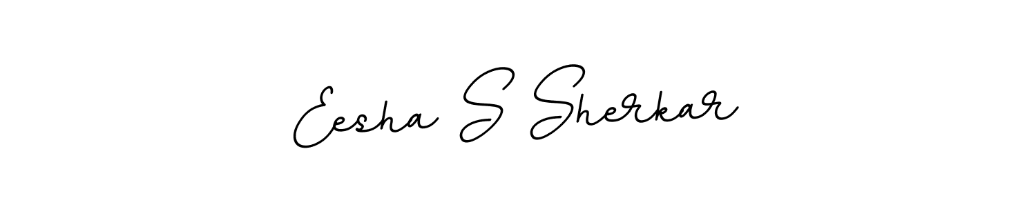 Eesha S Sherkar stylish signature style. Best Handwritten Sign (BallpointsItalic-DORy9) for my name. Handwritten Signature Collection Ideas for my name Eesha S Sherkar. Eesha S Sherkar signature style 11 images and pictures png