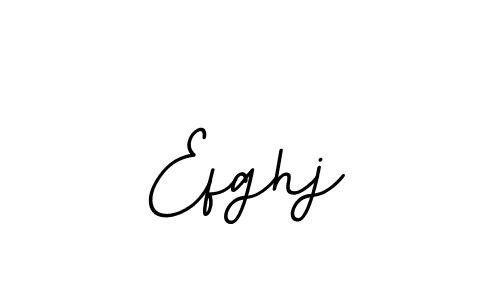 How to make Efghj name signature. Use BallpointsItalic-DORy9 style for creating short signs online. This is the latest handwritten sign. Efghj signature style 11 images and pictures png
