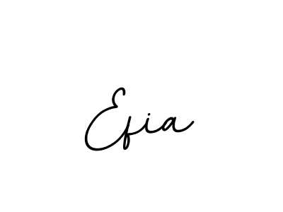 Make a beautiful signature design for name Efia. With this signature (BallpointsItalic-DORy9) style, you can create a handwritten signature for free. Efia signature style 11 images and pictures png