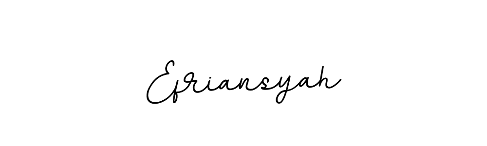 Make a beautiful signature design for name Efriansyah. With this signature (BallpointsItalic-DORy9) style, you can create a handwritten signature for free. Efriansyah signature style 11 images and pictures png