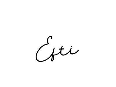 Create a beautiful signature design for name Efti. With this signature (BallpointsItalic-DORy9) fonts, you can make a handwritten signature for free. Efti signature style 11 images and pictures png