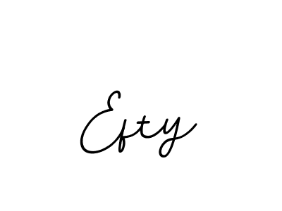 Make a beautiful signature design for name Efty. With this signature (BallpointsItalic-DORy9) style, you can create a handwritten signature for free. Efty signature style 11 images and pictures png