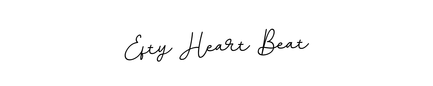 Create a beautiful signature design for name Efty Heart Beat. With this signature (BallpointsItalic-DORy9) fonts, you can make a handwritten signature for free. Efty Heart Beat signature style 11 images and pictures png