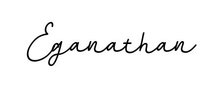 Give your name Eganathan an exquisite flair with the BallpointsItalic-DORy9 script font. Ideal for contracts, resumes, and formal letterheads. Eganathan signature style 11 images and pictures png