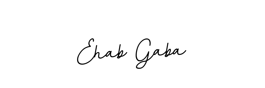 The best way (BallpointsItalic-DORy9) to make a short signature is to pick only two or three words in your name. The name Ehab Gaba include a total of six letters. For converting this name. Ehab Gaba signature style 11 images and pictures png