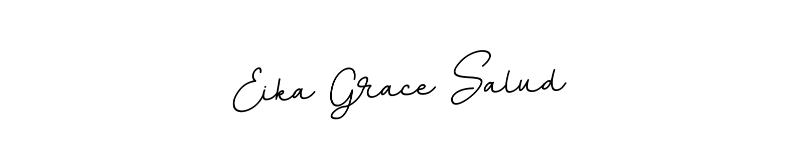 How to make Eika Grace Salud name signature. Use BallpointsItalic-DORy9 style for creating short signs online. This is the latest handwritten sign. Eika Grace Salud signature style 11 images and pictures png