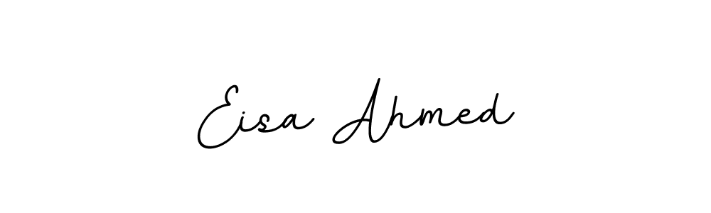 Use a signature maker to create a handwritten signature online. With this signature software, you can design (BallpointsItalic-DORy9) your own signature for name Eisa Ahmed. Eisa Ahmed signature style 11 images and pictures png