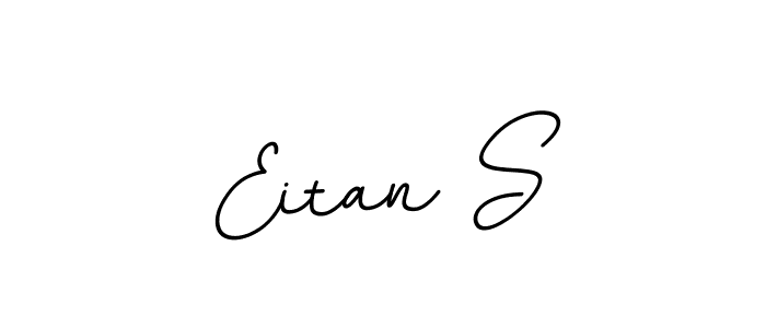 How to make Eitan S name signature. Use BallpointsItalic-DORy9 style for creating short signs online. This is the latest handwritten sign. Eitan S signature style 11 images and pictures png
