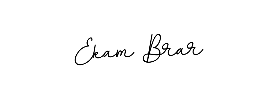 if you are searching for the best signature style for your name Ekam Brar. so please give up your signature search. here we have designed multiple signature styles  using BallpointsItalic-DORy9. Ekam Brar signature style 11 images and pictures png
