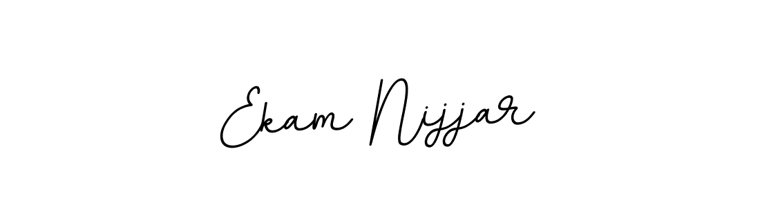 Ekam Nijjar stylish signature style. Best Handwritten Sign (BallpointsItalic-DORy9) for my name. Handwritten Signature Collection Ideas for my name Ekam Nijjar. Ekam Nijjar signature style 11 images and pictures png