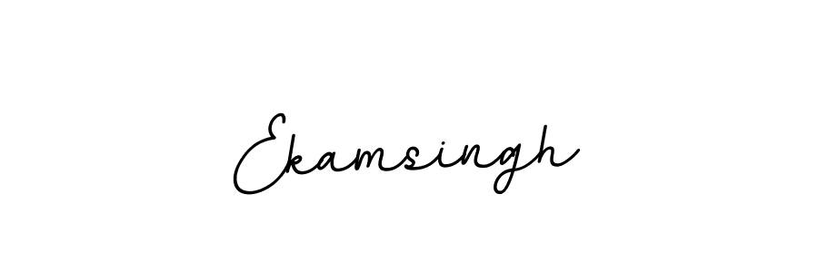 Create a beautiful signature design for name Ekamsingh. With this signature (BallpointsItalic-DORy9) fonts, you can make a handwritten signature for free. Ekamsingh signature style 11 images and pictures png