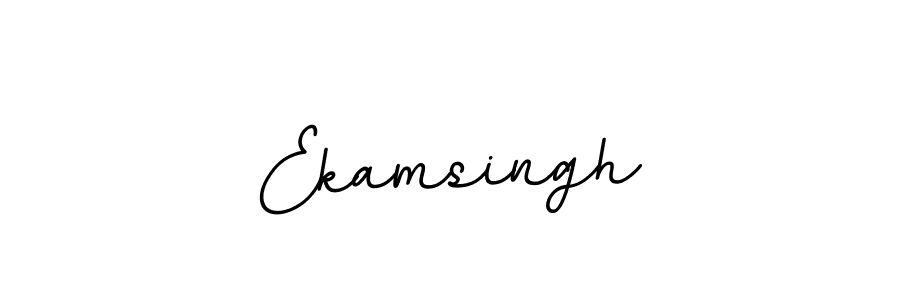 Create a beautiful signature design for name Ekamsingh. With this signature (BallpointsItalic-DORy9) fonts, you can make a handwritten signature for free. Ekamsingh signature style 11 images and pictures png