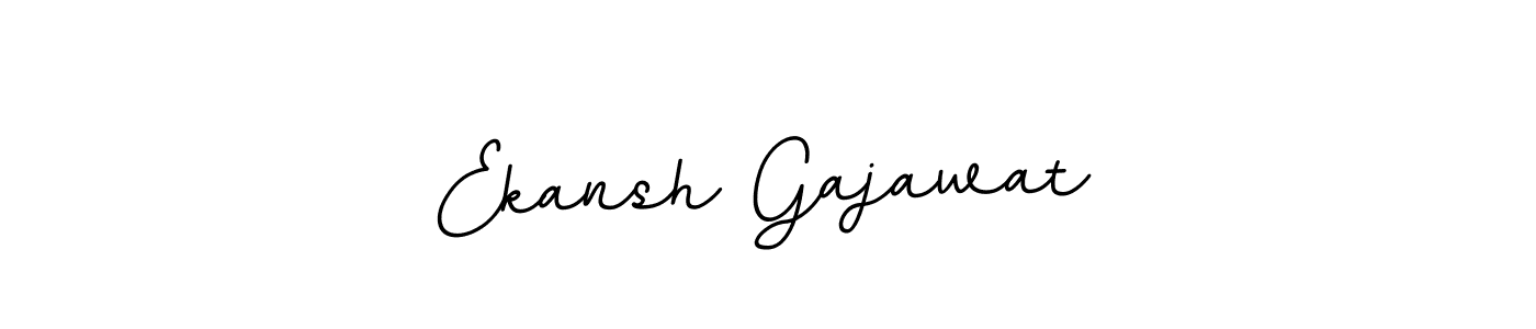 Make a beautiful signature design for name Ekansh Gajawat. With this signature (BallpointsItalic-DORy9) style, you can create a handwritten signature for free. Ekansh Gajawat signature style 11 images and pictures png