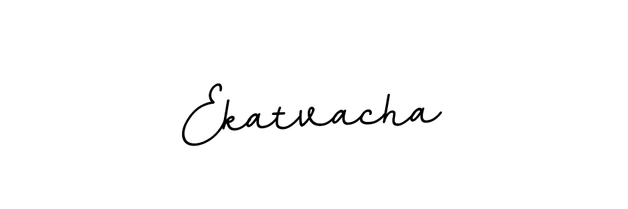 Design your own signature with our free online signature maker. With this signature software, you can create a handwritten (BallpointsItalic-DORy9) signature for name Ekatvacha. Ekatvacha signature style 11 images and pictures png