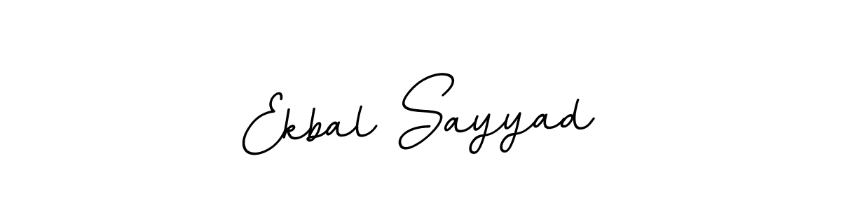 How to make Ekbal Sayyad name signature. Use BallpointsItalic-DORy9 style for creating short signs online. This is the latest handwritten sign. Ekbal Sayyad signature style 11 images and pictures png