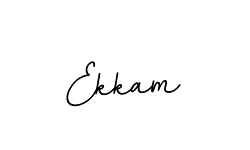 Use a signature maker to create a handwritten signature online. With this signature software, you can design (BallpointsItalic-DORy9) your own signature for name Ekkam. Ekkam signature style 11 images and pictures png