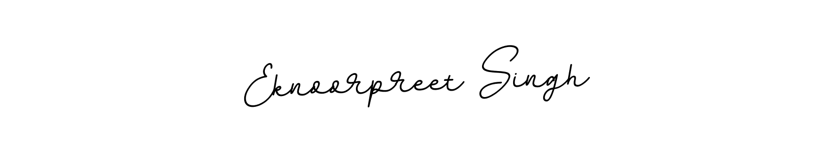 Create a beautiful signature design for name Eknoorpreet Singh. With this signature (BallpointsItalic-DORy9) fonts, you can make a handwritten signature for free. Eknoorpreet Singh signature style 11 images and pictures png