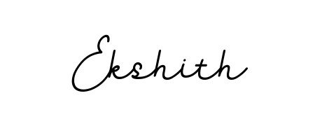 Also we have Ekshith name is the best signature style. Create professional handwritten signature collection using BallpointsItalic-DORy9 autograph style. Ekshith signature style 11 images and pictures png
