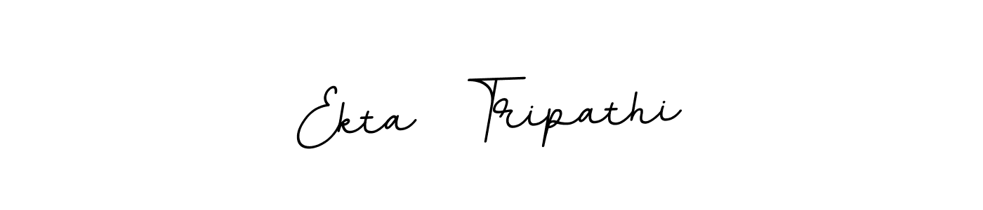 Make a beautiful signature design for name Ekta  Tripathi. With this signature (BallpointsItalic-DORy9) style, you can create a handwritten signature for free. Ekta  Tripathi signature style 11 images and pictures png