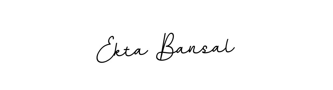 Create a beautiful signature design for name Ekta Bansal. With this signature (BallpointsItalic-DORy9) fonts, you can make a handwritten signature for free. Ekta Bansal signature style 11 images and pictures png