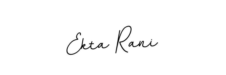 Create a beautiful signature design for name Ekta Rani. With this signature (BallpointsItalic-DORy9) fonts, you can make a handwritten signature for free. Ekta Rani signature style 11 images and pictures png