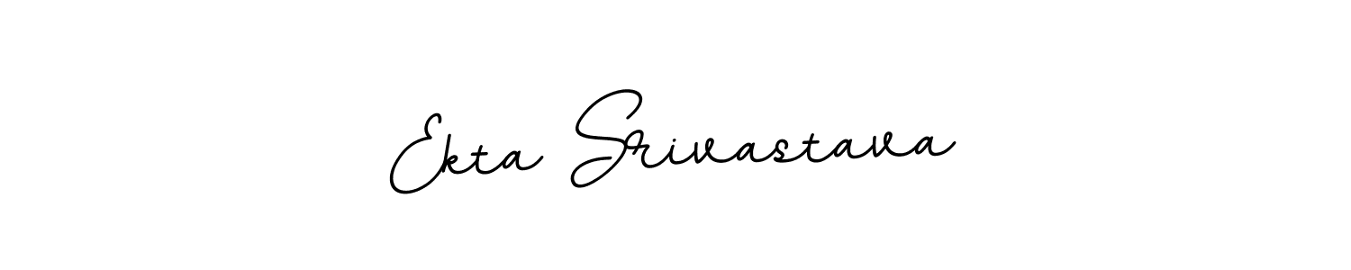 Create a beautiful signature design for name Ekta Srivastava. With this signature (BallpointsItalic-DORy9) fonts, you can make a handwritten signature for free. Ekta Srivastava signature style 11 images and pictures png