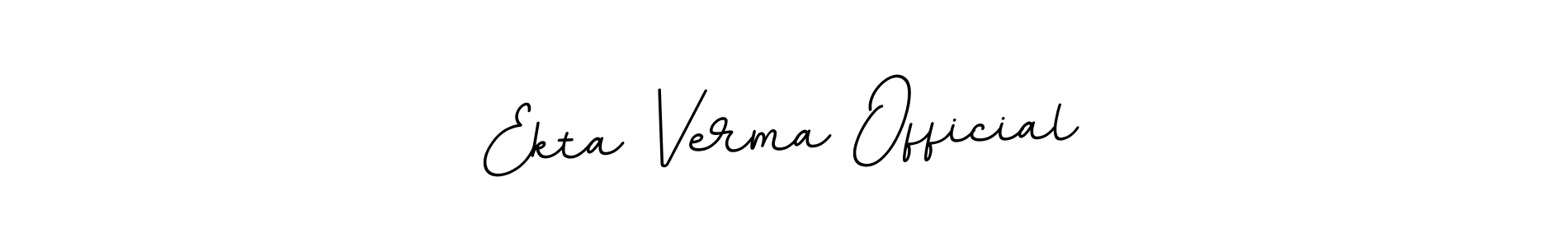 Make a short Ekta Verma Official signature style. Manage your documents anywhere anytime using BallpointsItalic-DORy9. Create and add eSignatures, submit forms, share and send files easily. Ekta Verma Official signature style 11 images and pictures png