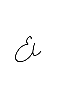 Design your own signature with our free online signature maker. With this signature software, you can create a handwritten (BallpointsItalic-DORy9) signature for name El. El signature style 11 images and pictures png