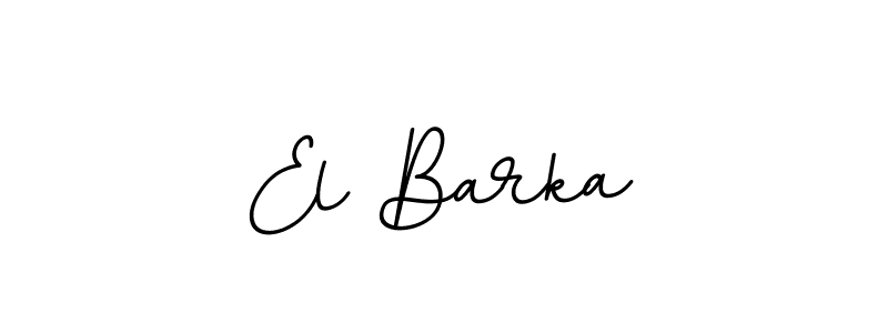 Use a signature maker to create a handwritten signature online. With this signature software, you can design (BallpointsItalic-DORy9) your own signature for name El Barka. El Barka signature style 11 images and pictures png