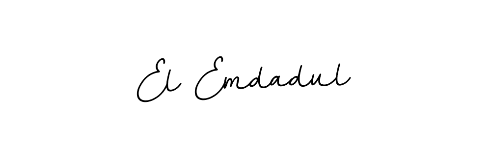 Design your own signature with our free online signature maker. With this signature software, you can create a handwritten (BallpointsItalic-DORy9) signature for name El Emdadul. El Emdadul signature style 11 images and pictures png