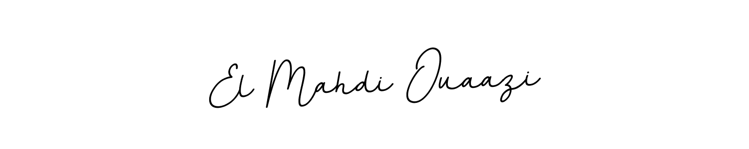 How to make El Mahdi Ouaazi name signature. Use BallpointsItalic-DORy9 style for creating short signs online. This is the latest handwritten sign. El Mahdi Ouaazi signature style 11 images and pictures png