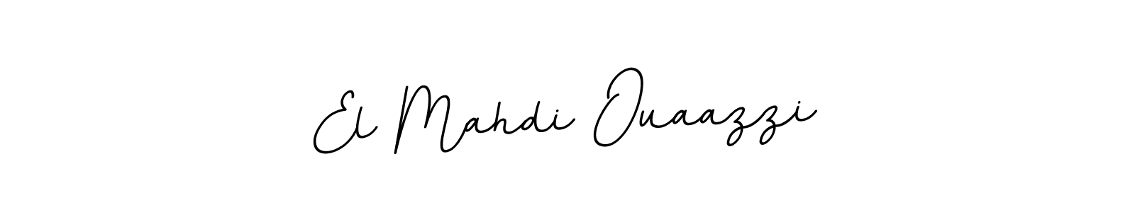 Design your own signature with our free online signature maker. With this signature software, you can create a handwritten (BallpointsItalic-DORy9) signature for name El Mahdi Ouaazzi. El Mahdi Ouaazzi signature style 11 images and pictures png