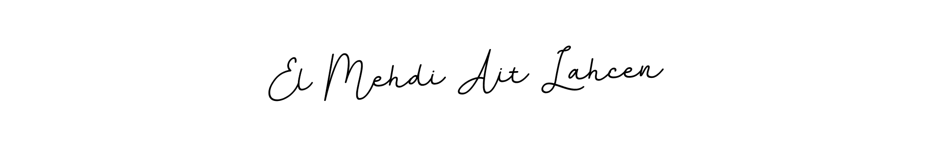 if you are searching for the best signature style for your name El Mehdi Ait Lahcen. so please give up your signature search. here we have designed multiple signature styles  using BallpointsItalic-DORy9. El Mehdi Ait Lahcen signature style 11 images and pictures png