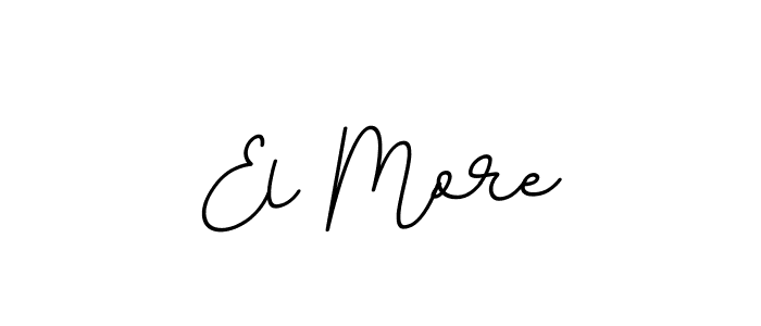 Use a signature maker to create a handwritten signature online. With this signature software, you can design (BallpointsItalic-DORy9) your own signature for name El More. El More signature style 11 images and pictures png