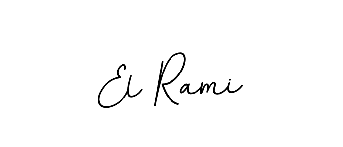 Create a beautiful signature design for name El Rami. With this signature (BallpointsItalic-DORy9) fonts, you can make a handwritten signature for free. El Rami signature style 11 images and pictures png